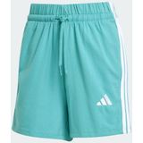 adidas - Essentials 3-Stripes - Korte Broek - Turquoise - Katoen
