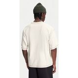 T-shirt - Zwart - Jersey - Geribbelde Kraag - Logoprint