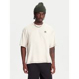 T-shirt - Zwart - Jersey - Geribbelde Kraag - Logoprint