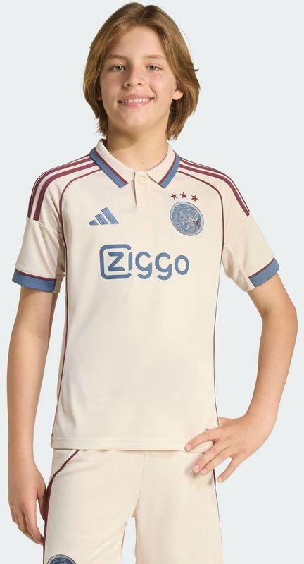 ADIDAS - Ajax 3 Jsy Y - Replica Wedstrijdshirt Voetbal - Lichtbruin