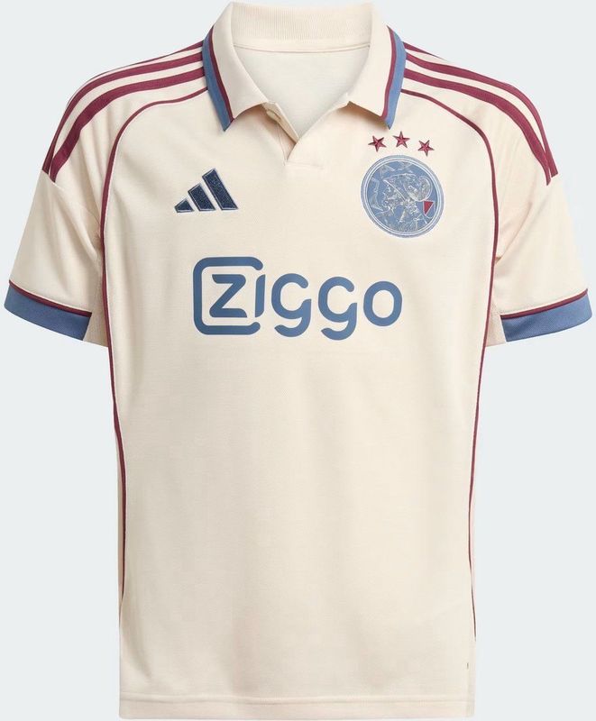 ADIDAS - Ajax 3 Jsy Y - Replica Wedstrijdshirt Voetbal - Lichtbruin