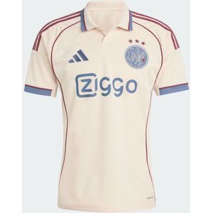 Adidas - ajax 3 jsy - Wedstrijdshirt - Lichtbruin - Korte Mouw - Replica Voetbal Heren