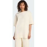 adidas Originals - Essentials Linear - T-Shirt - Cream White - Katoen/Recycled Polyester