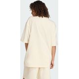adidas Originals - Essentials Linear - T-Shirt - Cream White - Katoen/Recycled Polyester