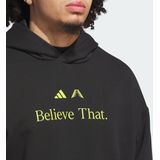 Adidas Anthony Edwards Heren Hoodies - Zwart - Maat: M - Katoen Jersey - Foot Locker