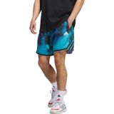 adidas - Crazy Lite AOP - Basketbalshort - Turquoise - 23 cm