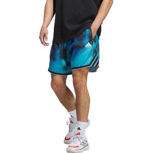 adidas - Crazy Lite AOP - Basketbalshort - Turquoise - 23 cm
