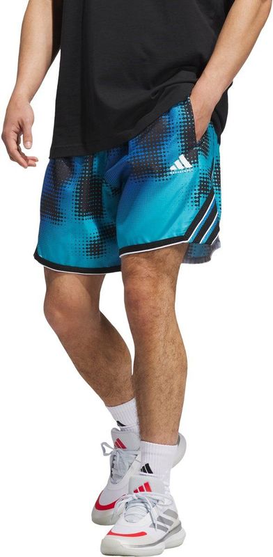 adidas - Crazy Lite AOP - Basketbalshort - Turquoise - 23 cm