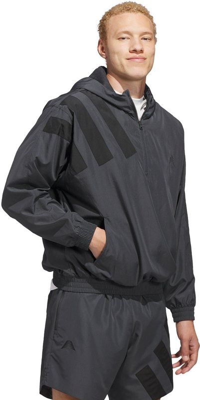 adidas - Anthony Edwards - Anorak Pullover - Grijs - Heren