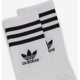 adidas - Mid Cut Crew - Sokken - Wit - Katoenmix - Set van 3 Paar