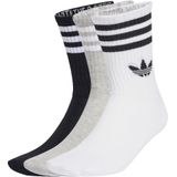 adidas - Mid Cut Crew - Sokken - Wit - Katoenmix - Set van 3 Paar