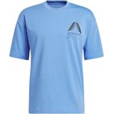 adidas - ANTHONY EDWARDS GFX SCHEMATIC T-SHIRT - Heren - Blauw