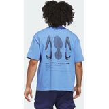 adidas - ANTHONY EDWARDS GFX SCHEMATIC T-SHIRT - Heren - Blauw