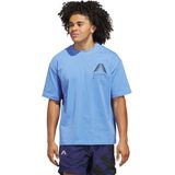 adidas - ANTHONY EDWARDS GFX SCHEMATIC T-SHIRT - Heren - Blauw