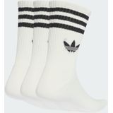 adidas - Mid Cut Crew - Enkelsokken - Zwart - Katoenmix - Set van 3 Paar