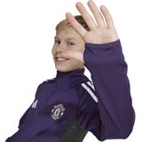 adidas - Manchester United Trainingstrui 1/4-Zip 2025-2026 - Paars Wit Zwart - Kids