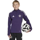 adidas - Manchester United Trainingstrui 1/4-Zip 2025-2026 - Paars Wit Zwart - Kids