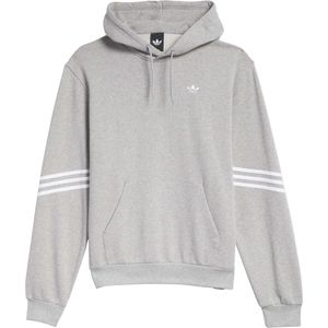 Adidas - Classic Hoodie - Sweatshirt - Grijs - Medium Grey Heather/White