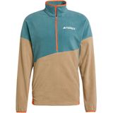 adidas - Terrex Multi Climawarm - Fleece Anorak - Groen - 100% Gerecycled Materiaal