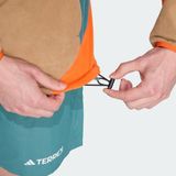 adidas - Terrex Multi Climawarm - Fleece Anorak - Groen - 100% Gerecycled Materiaal