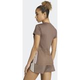 ADIDAS - Hyperglam - Training T-shirt - Bruin - Korte Mouw - Dames