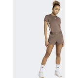 ADIDAS - Hyperglam - Training T-shirt - Bruin - Korte Mouw - Dames