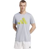 Adidas - Run It - T-shirt - Grijs - Met Korte Mouwen