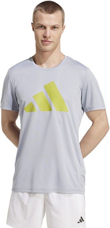 Adidas - Run It - T-shirt - Grijs - Met Korte Mouwen
