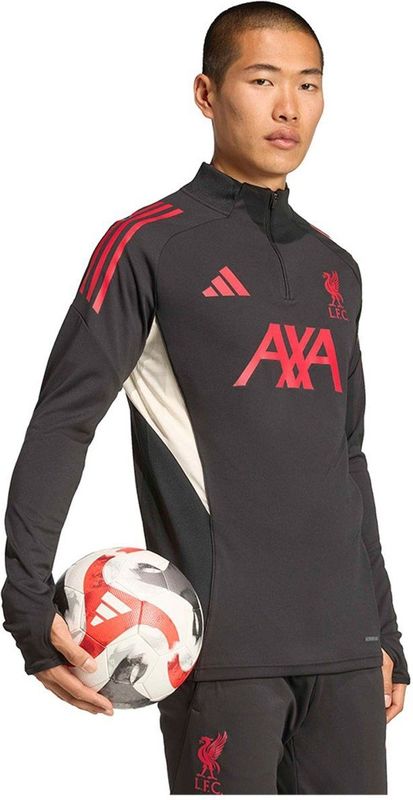 adidas - Liverpool Trainingstrui 1/4-Zip 2025-2026 - Zwart Rood Wit