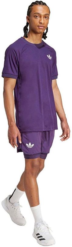 Adidas - Freelift Pro - T-Shirt - Paars - Korte Mouw - Heren