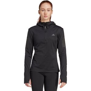 adidas Dames Own the Run Winterized Hooded Half-Zip, Black, XXS