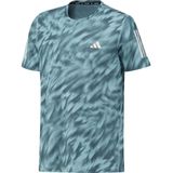 Adidas Own Run All-Over T-Shirt - Korte Mouw - Heren