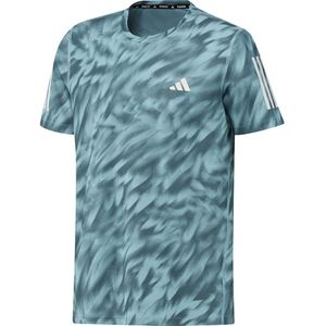 Adidas Own Run All-Over T-Shirt - Korte Mouw - Heren