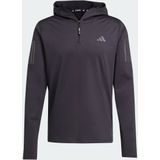 adidas - OTR B WIN HZ - Runningshirt - Zwart - Slim Fit - Climawarm®