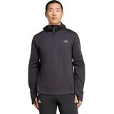 adidas - OTR B WIN HZ - Runningshirt - Zwart - Slim Fit - Climawarm®