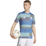 Adidas - Real Preshi - Wedstrijdshirt - Blauw-Multicolour - Korte Mouwen