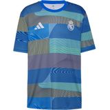 Adidas - Real Preshi - Wedstrijdshirt - Blauw-Multicolour - Korte Mouwen