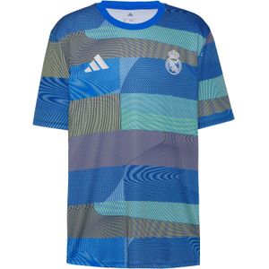 Adidas - Real Preshi - Wedstrijdshirt - Blauw-Multicolour - Korte Mouwen