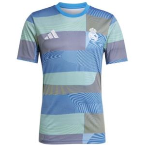 Adidas - Real Preshi - Wedstrijdshirt - Blauw-Multicolour - Korte Mouwen
