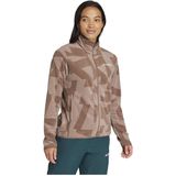 adidas - TERREX Multi Printed - Fleece Ritsjack - Bruin - Dames