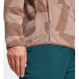 adidas - TERREX Multi Printed - Fleece Ritsjack - Bruin - Dames