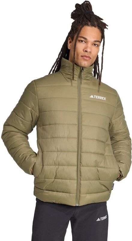 adidas - TERREX - Outdoorjas - Kaki - Gewatteerde Korte Jas