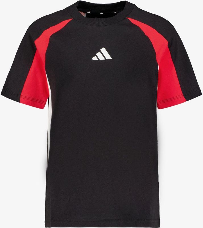 adidas - J CB T - T-shirt - Black/Wonder Silver/White - 100% Katoen