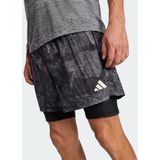 adidas - Own The Run - Korte Broek - 2in1 - Zwart