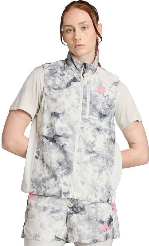 adidas - Own The Run Spray Dye - Bodywarmer - Grijs