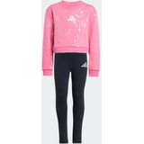 adidas - Everyday Glam Set - Kinderset - Zwart - Regular Fit Top en Strakke Fit Broek