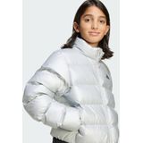 adidas - Glam Donsjack - Synthetisch - Zilver - Kinderen - 164