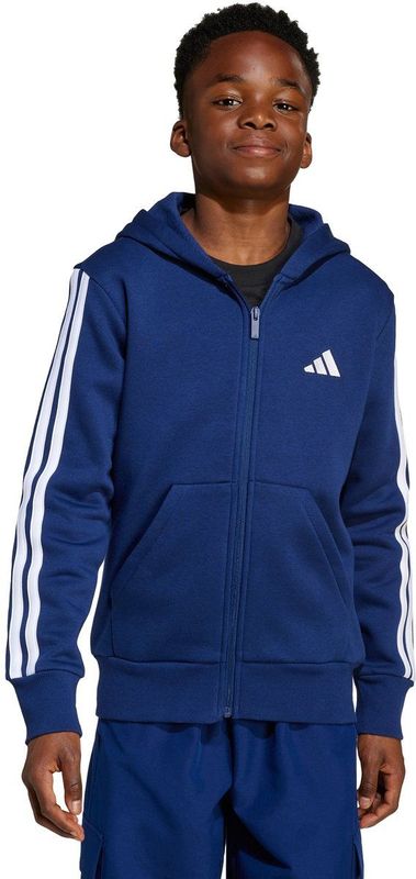 adidas - Sportswear Essentials - Ritshoodie - Blauw - Kinderen - 164