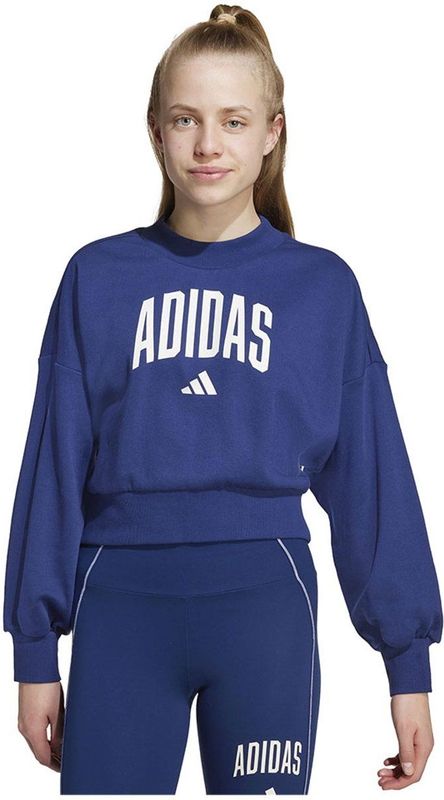 adidas - Crewneck Sweater - Zwart - French Terry - Losse Pasvorm