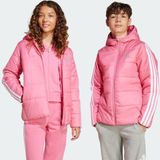 ADIDAS SPORTSWEAR - Essentials - Sportjas - Lichtroze - Gewatteerd met Capuchon